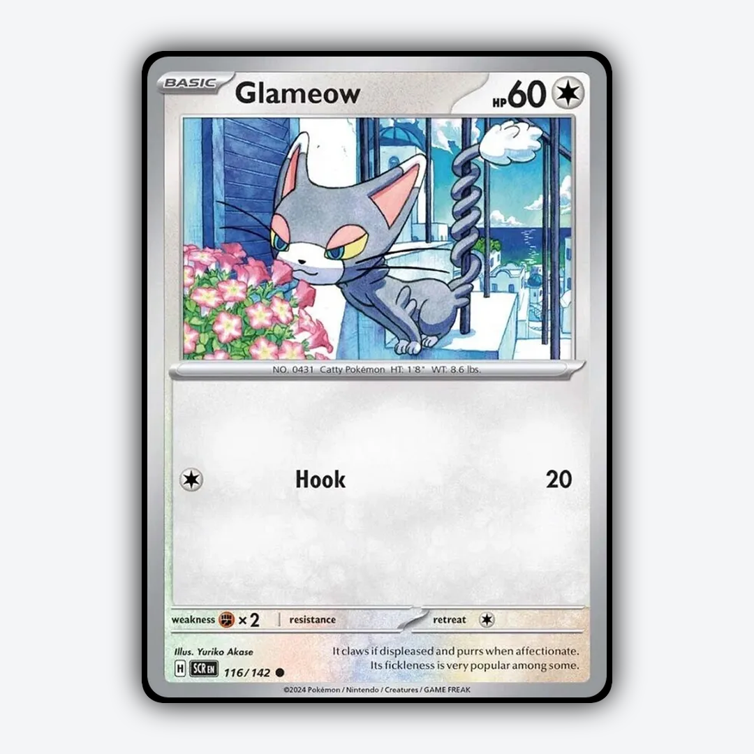 Glameow 116/142 - Stellar Crown Set - Card Rug