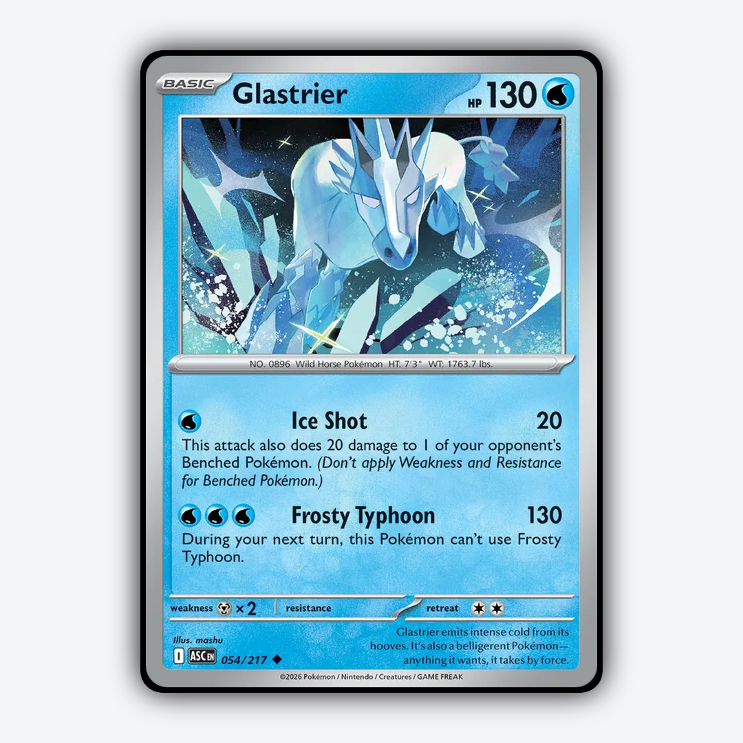 Glastrier 054/217 - Ascended Heroes Set - Card Rug