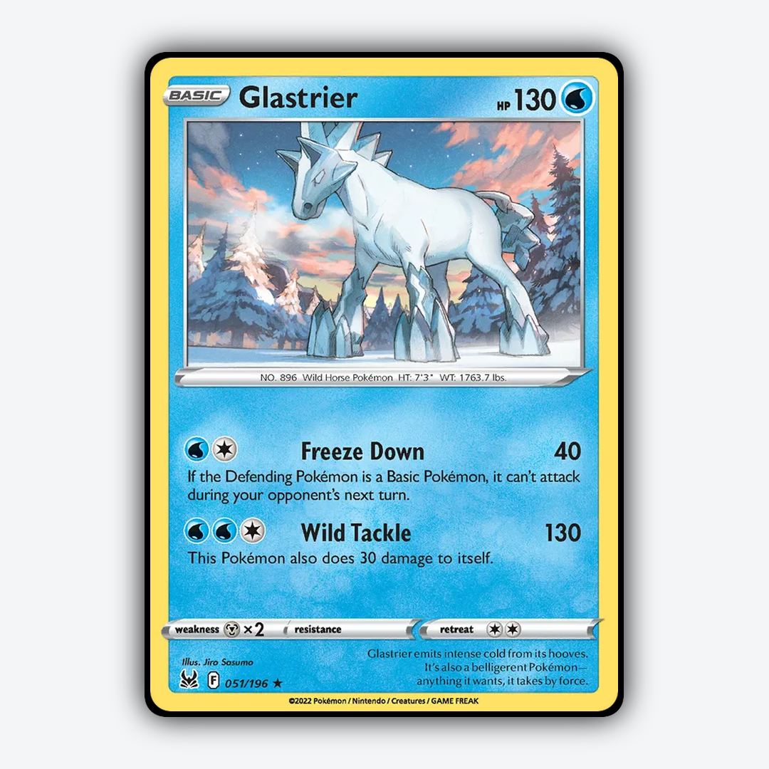 Glastrier 051/196 - Lost Origin Set - Card Rug
