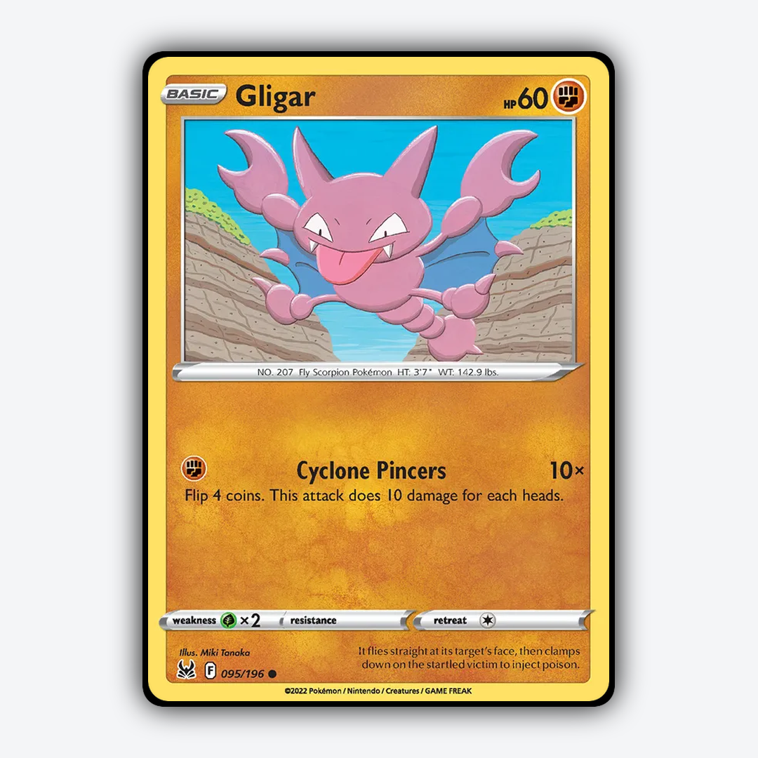 Gligar 095/196 - Lost Origin Set - Card Rug