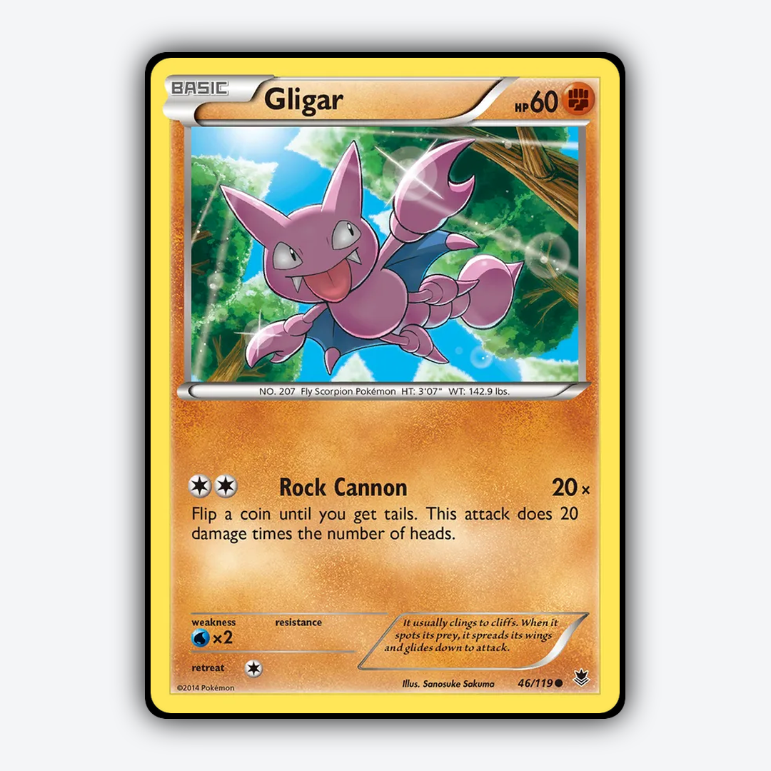 Gligar 046/119 - Phantom Forces Set - Card Rug