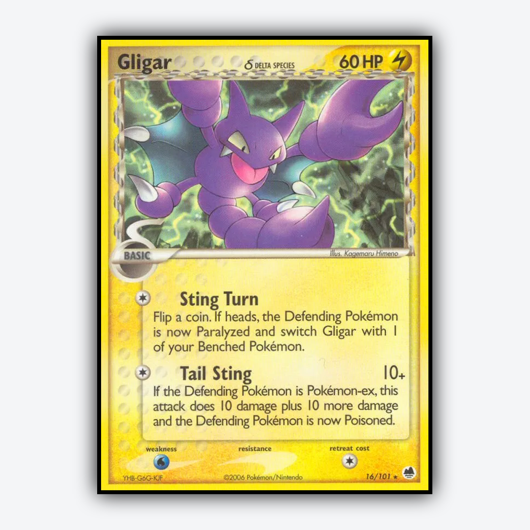 Gligar δ 016/101 - Dragon Frontiers Set - Card Rug