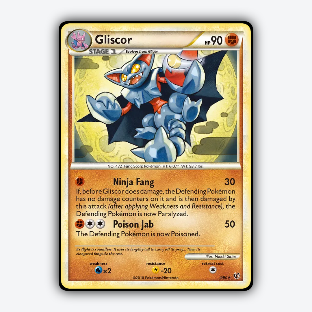 Gliscor 004/90 - HS—Undaunted Set - Card Rug