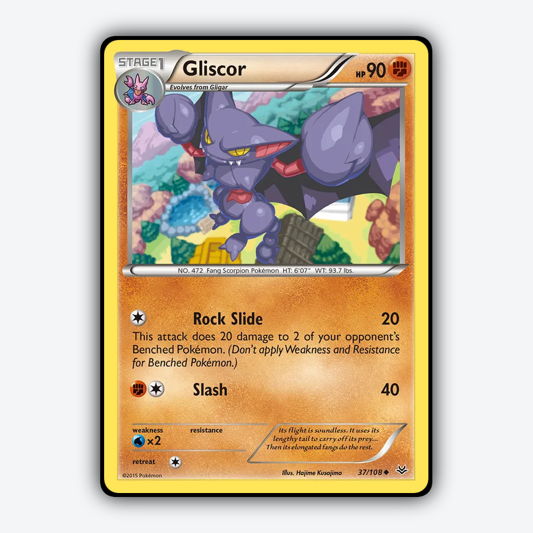 Gliscor 037/108 - Roaring Skies Set - Card Rug