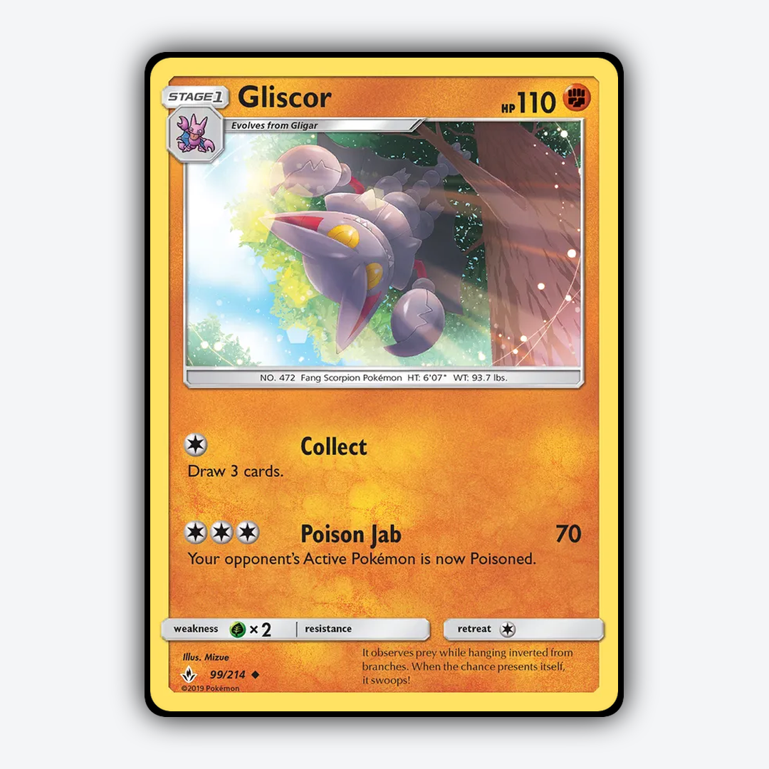 Gliscor 099/214 - Unbroken Bonds Set - Card Rug