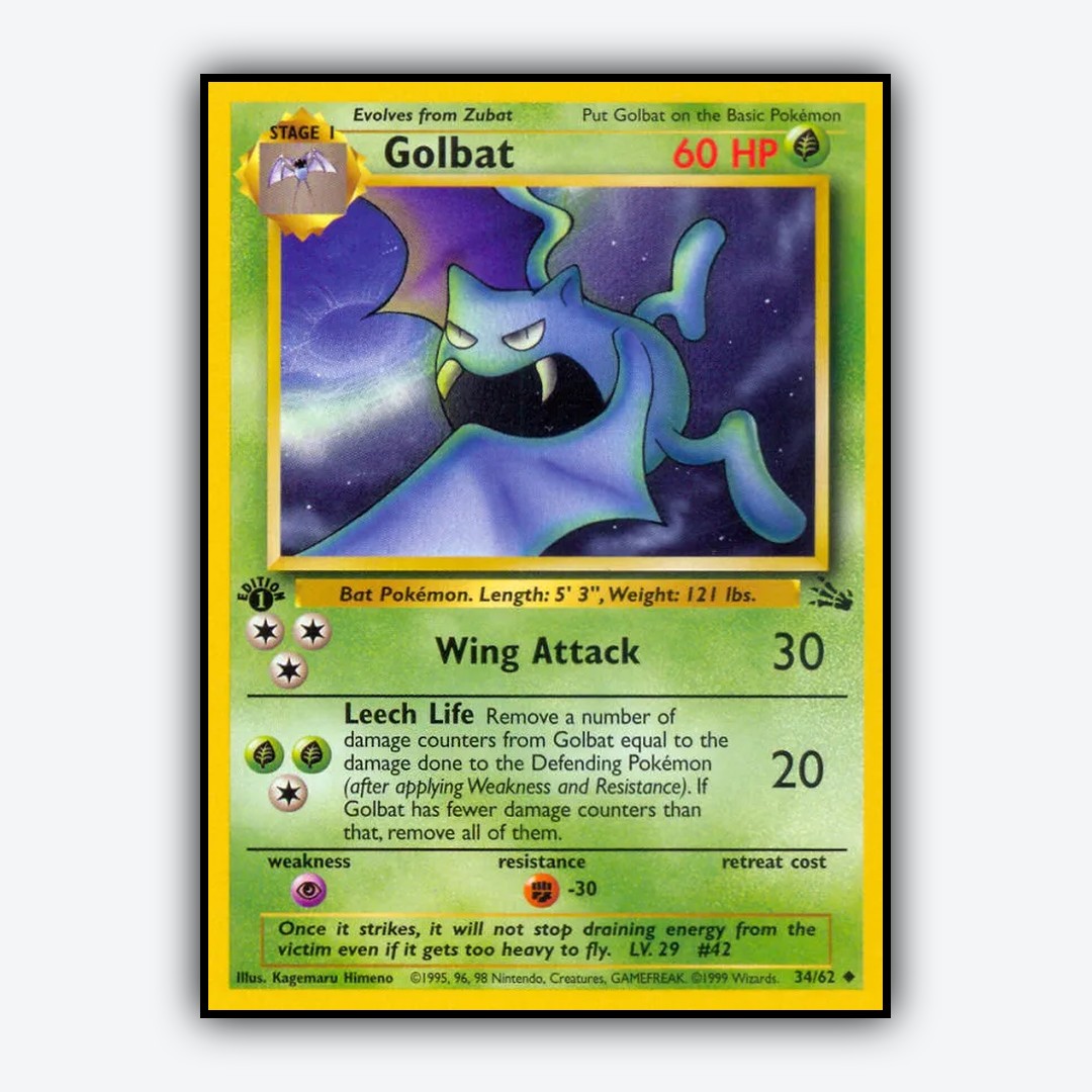 Golbat 034/62 - Fossil Set - Card Rug