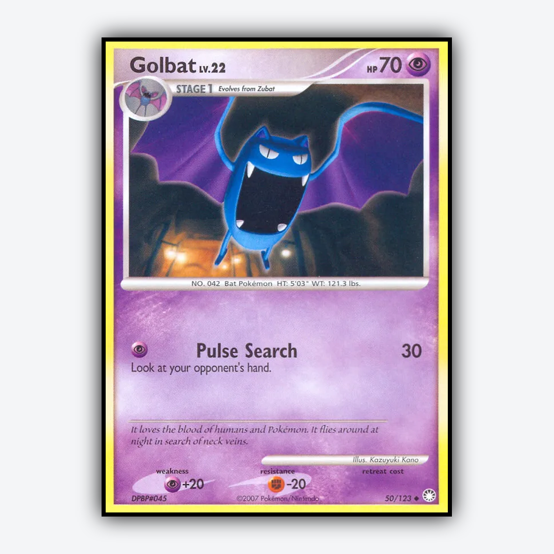 Golbat 050/123 - Mysterious Treasures Set - Card Rug