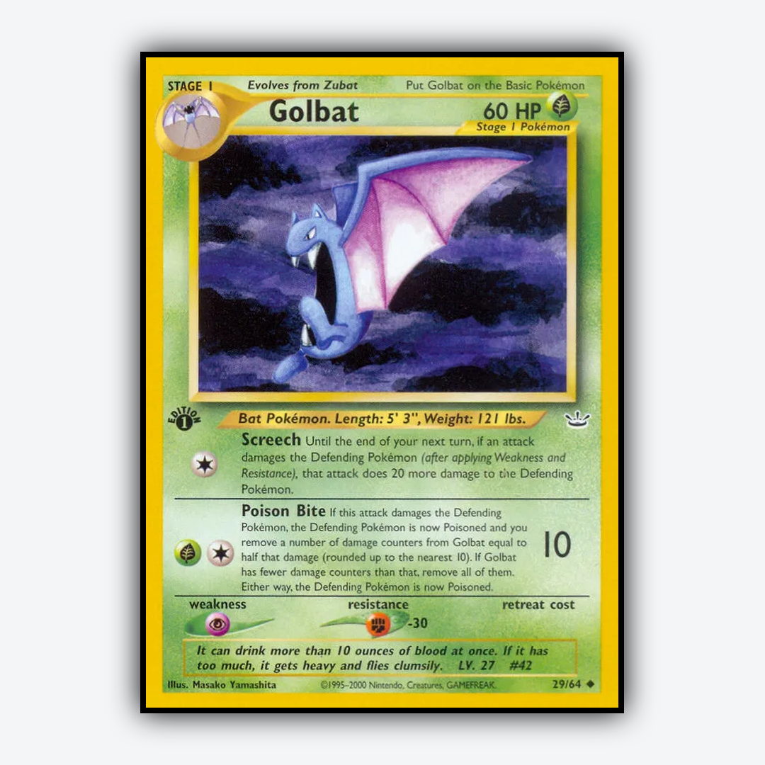 Golbat 029/64 - Neo Revelation Set - Card Rug