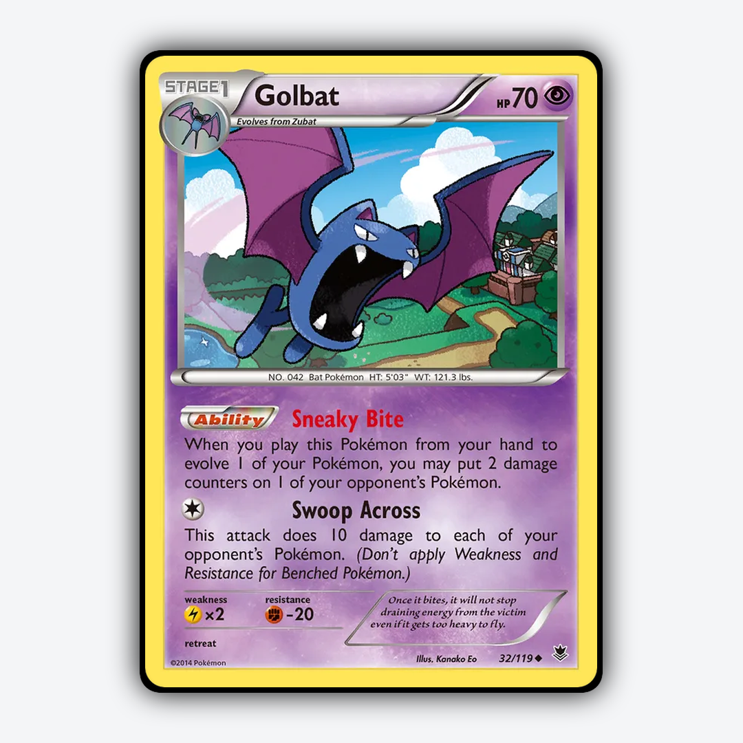 Golbat 032/119 - Phantom Forces Set - Card Rug