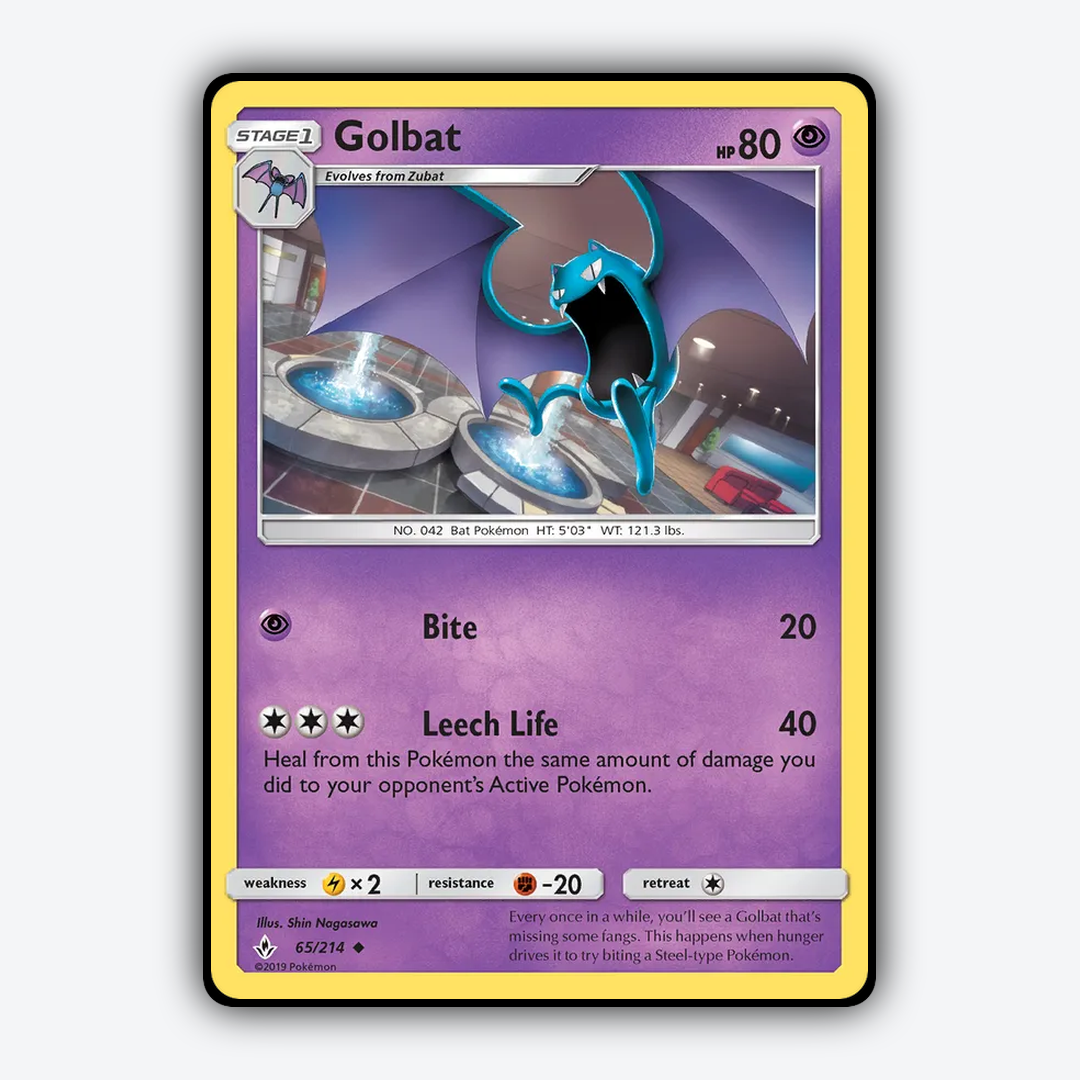 Golbat 065/214 - Unbroken Bonds Set - Card Rug