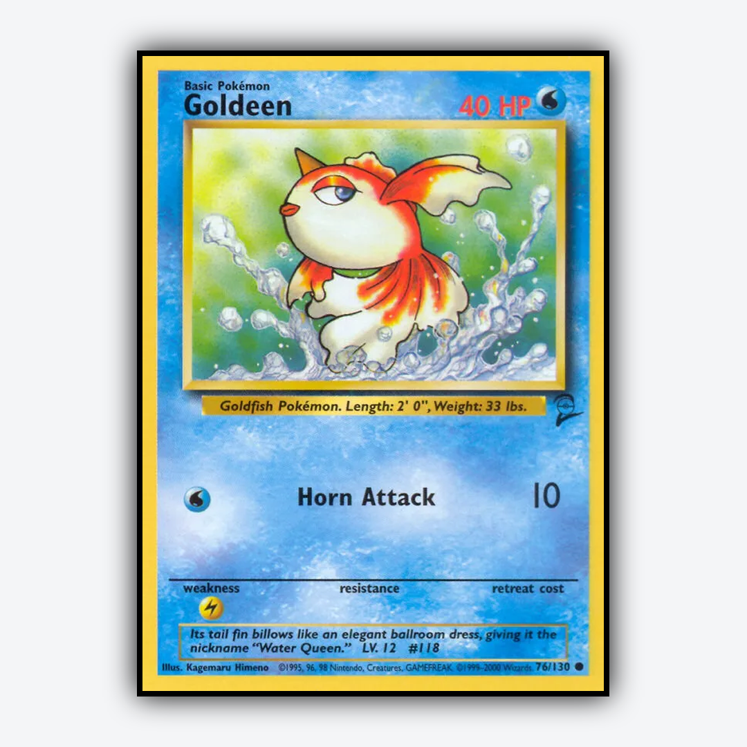 Goldeen 076/130 - Base Set 2 Set - Card Rug