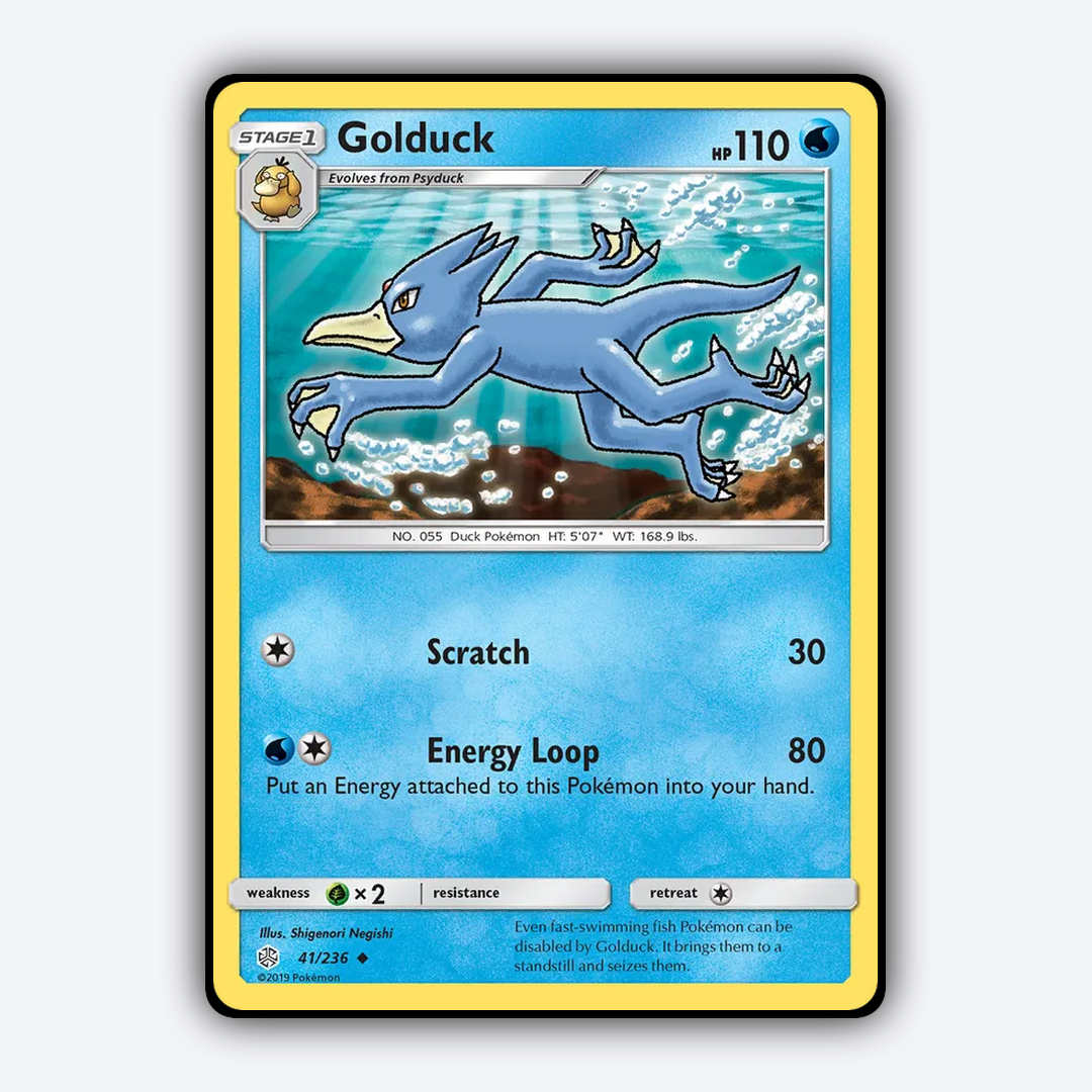 Golduck 041/236 - Cosmic Eclipse Set - Card Rug