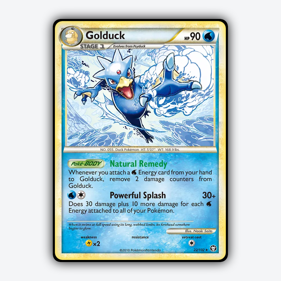 Golduck 022/102 - HS—Triumphant Set - Card Rug