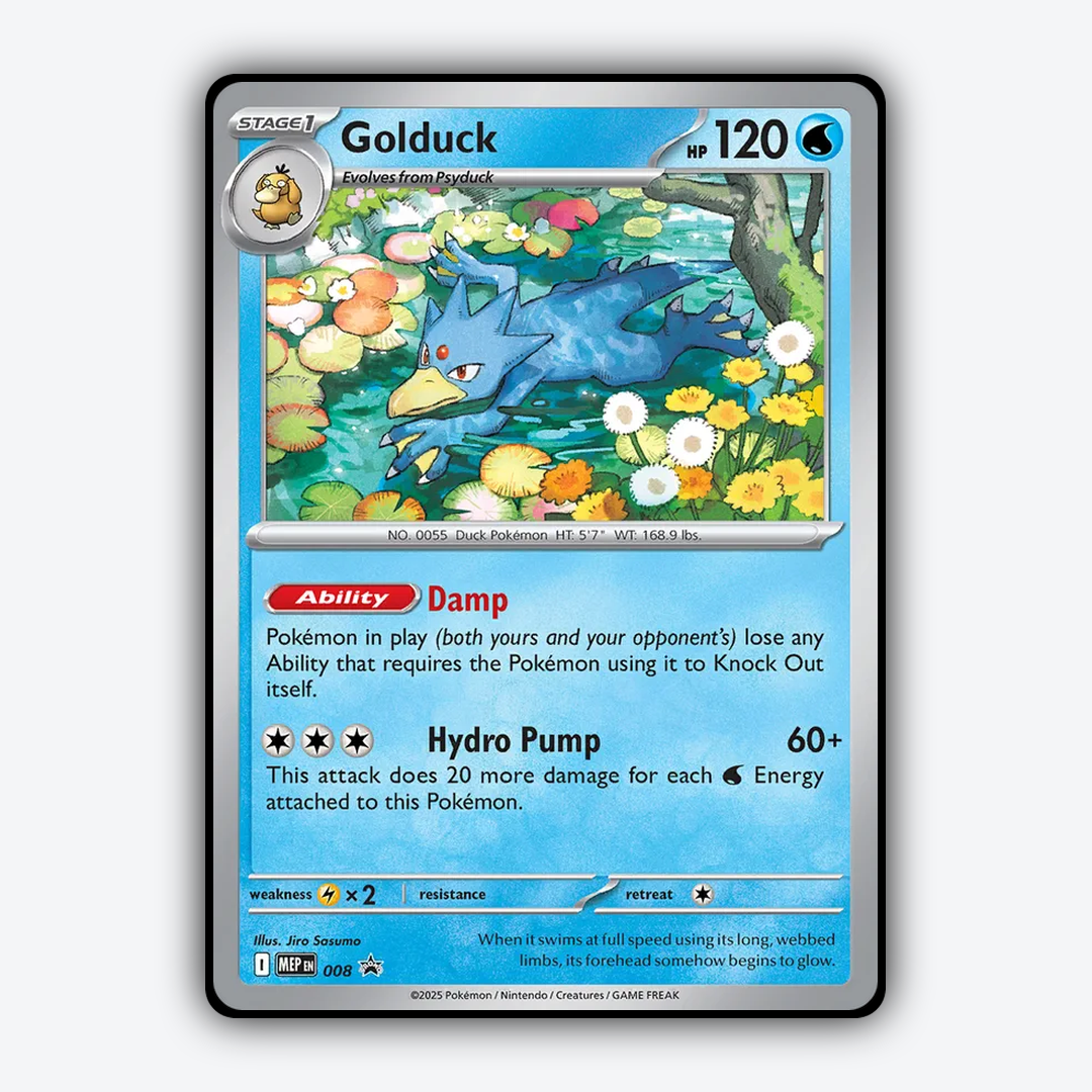 Golduck #8 - ME Black Star Promos Set - Card Rug