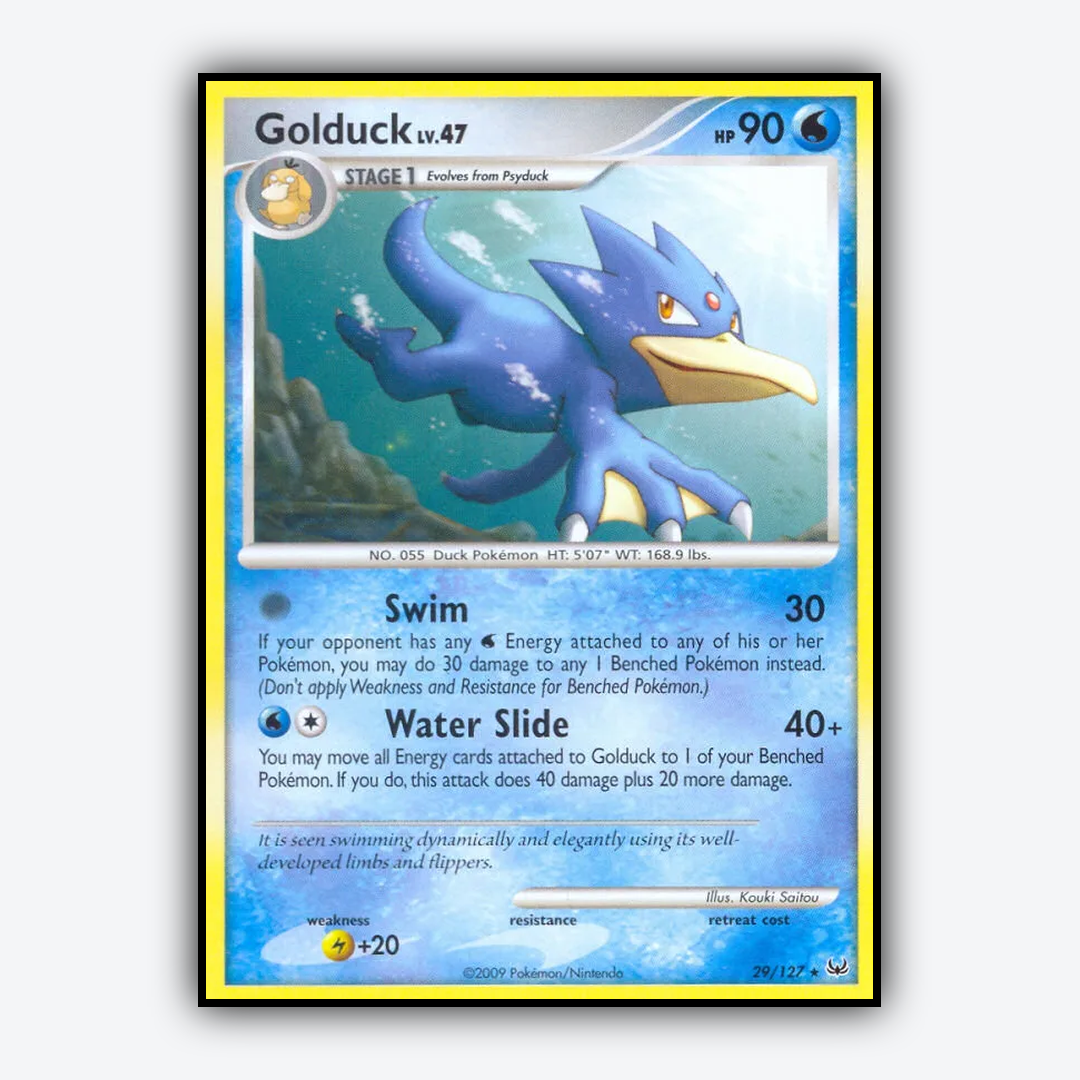 Golduck 029/127 - Platinum Set - Card Rug