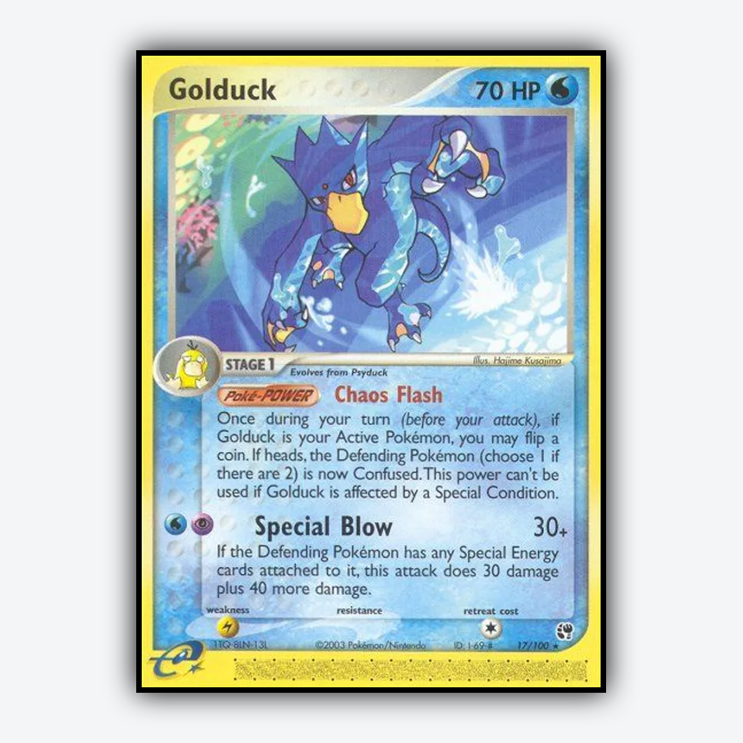 Golduck 017/100 - Sandstorm Set - Card Rug