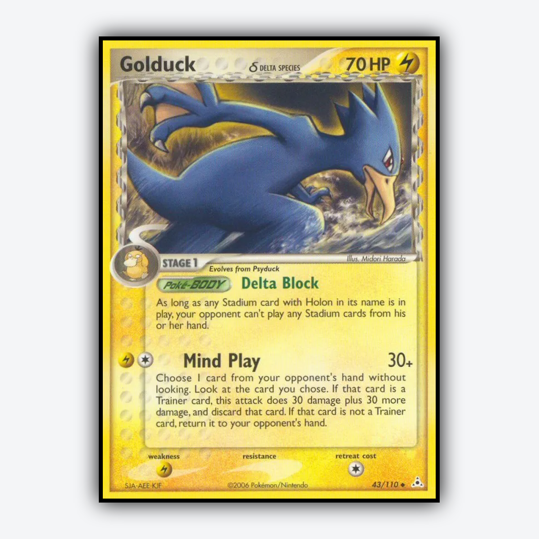 Golduck δ 043/110 - Holon Phantoms Set - Card Rug