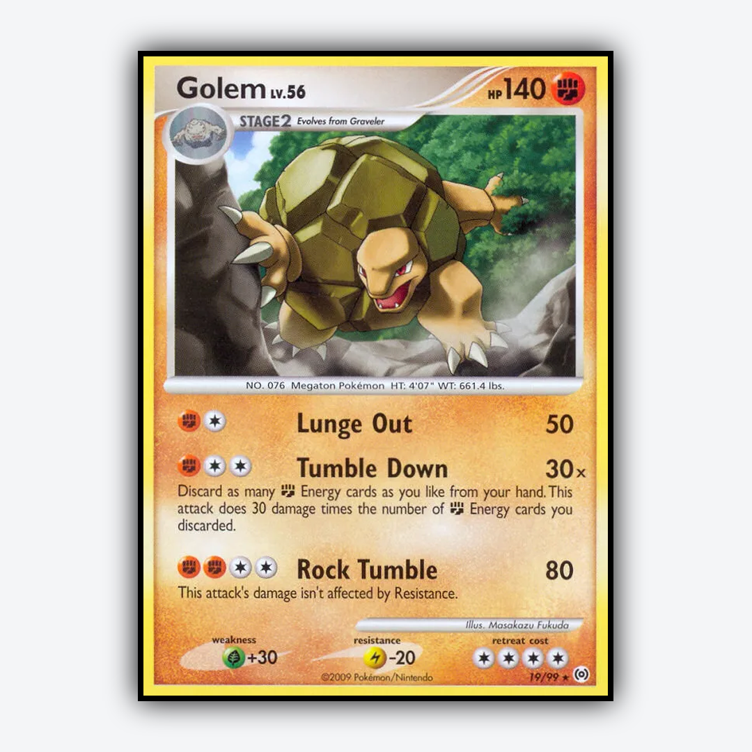 Golem 019/99 - Arceus Set - Card Rug