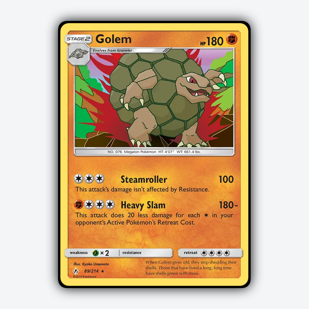 Golem 089/214 - Unbroken Bonds Set - Card Rug