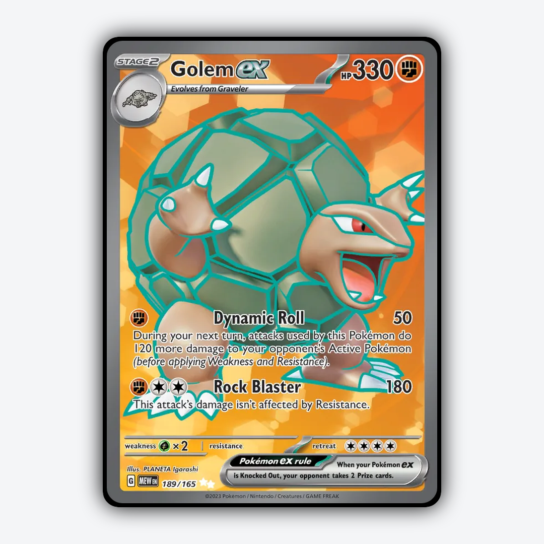 Golem ex #189 - 151 Set - Card Rug
