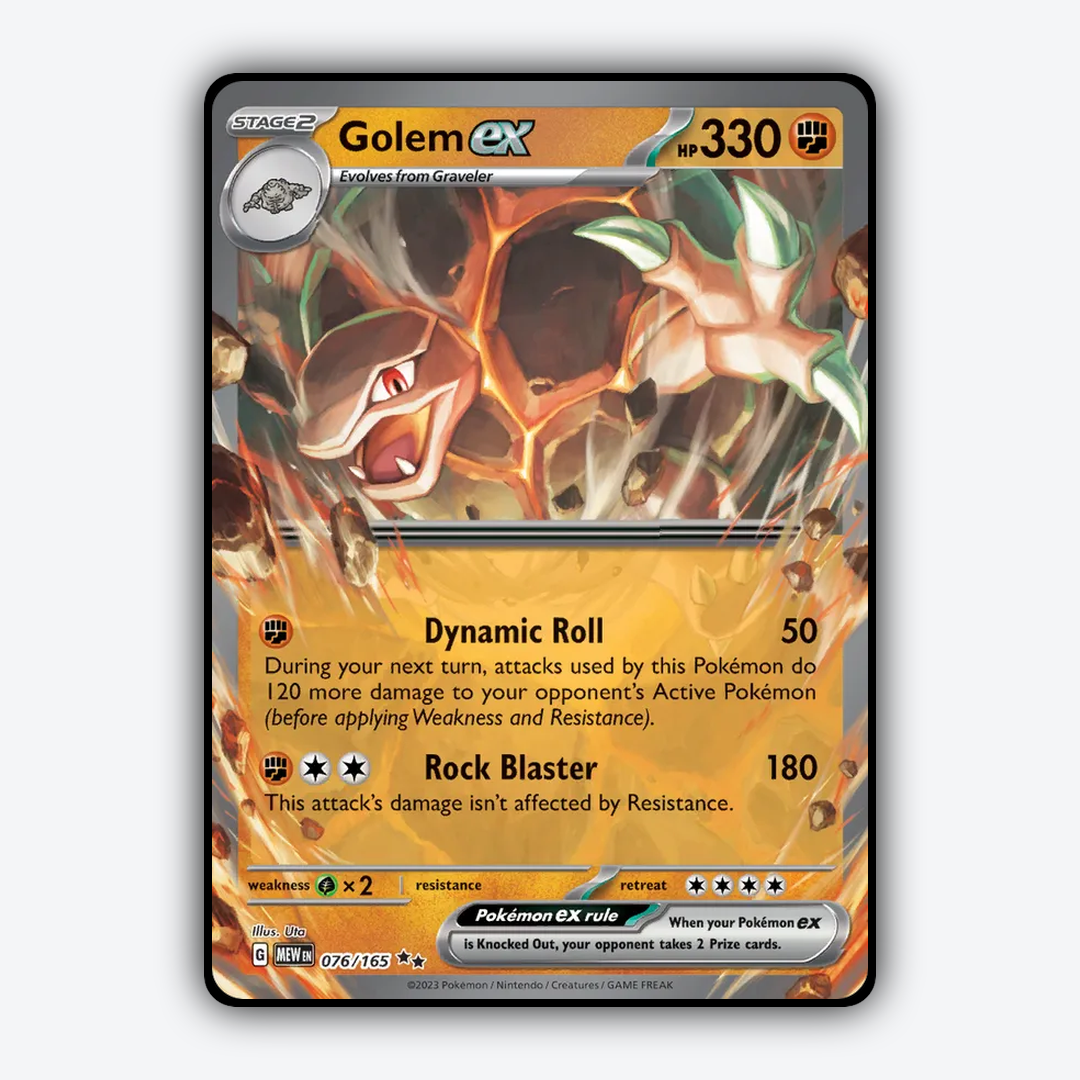 Golem ex #76 - 151 Set - Card Rug