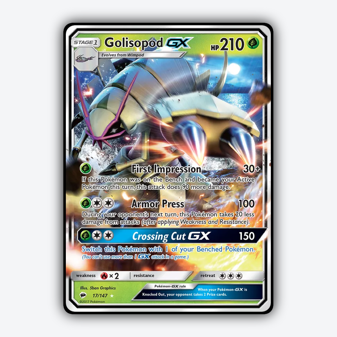 Golisopod-GX 017/147 - Burning Shadows Set - Card Rug