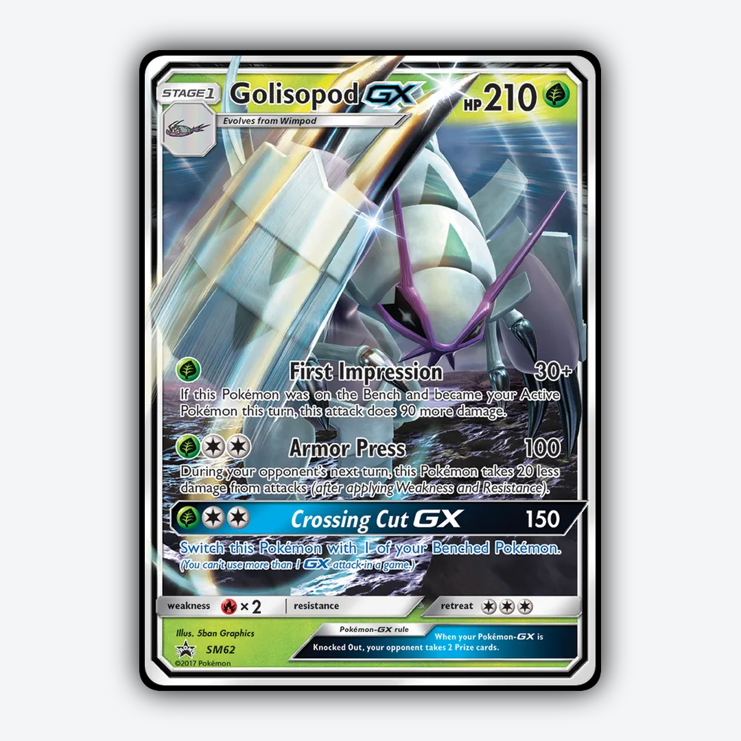 Golisopod-GX #62 - SM Black Star Promos Set - Card Rug