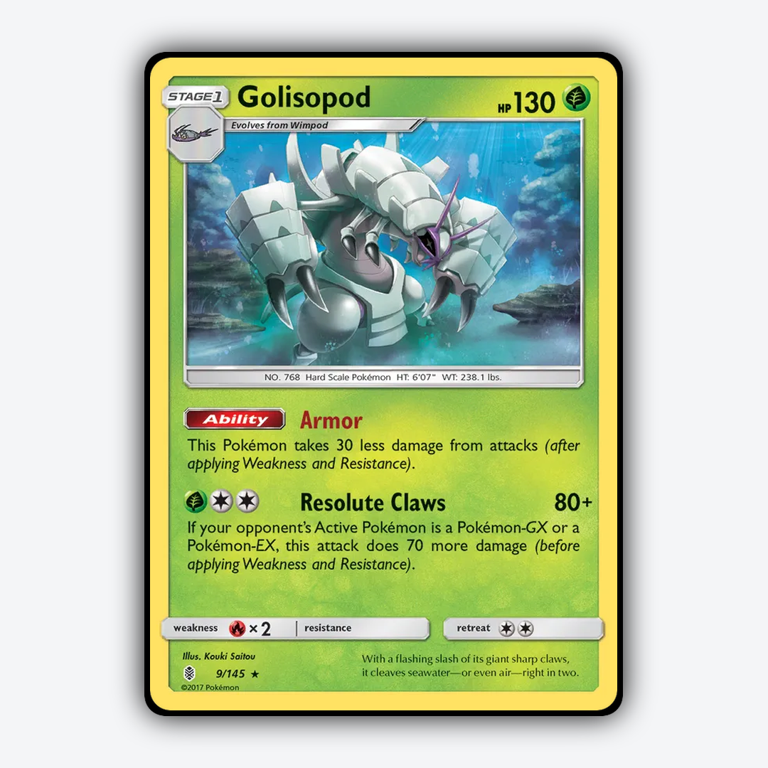 Golisopod 009/145 - Guardians Rising Set - Card Rug