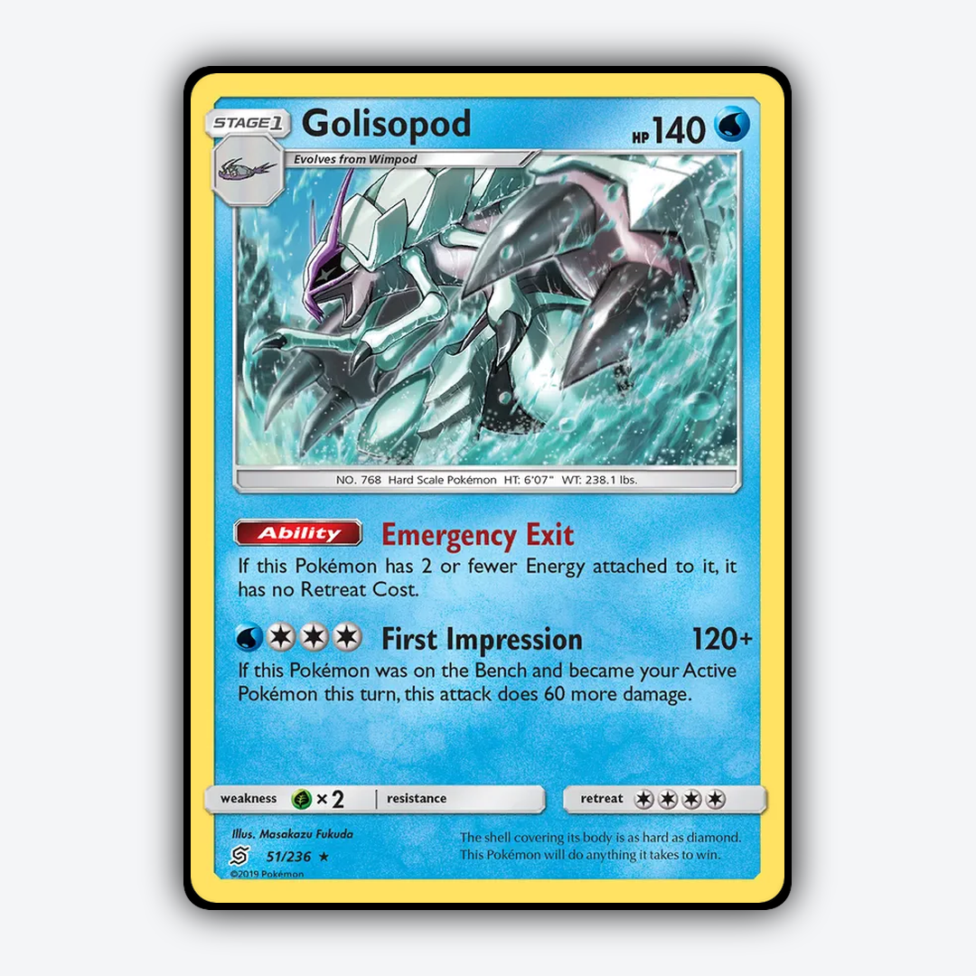 Golisopod 051/236 - Unified Minds Set - Card Rug