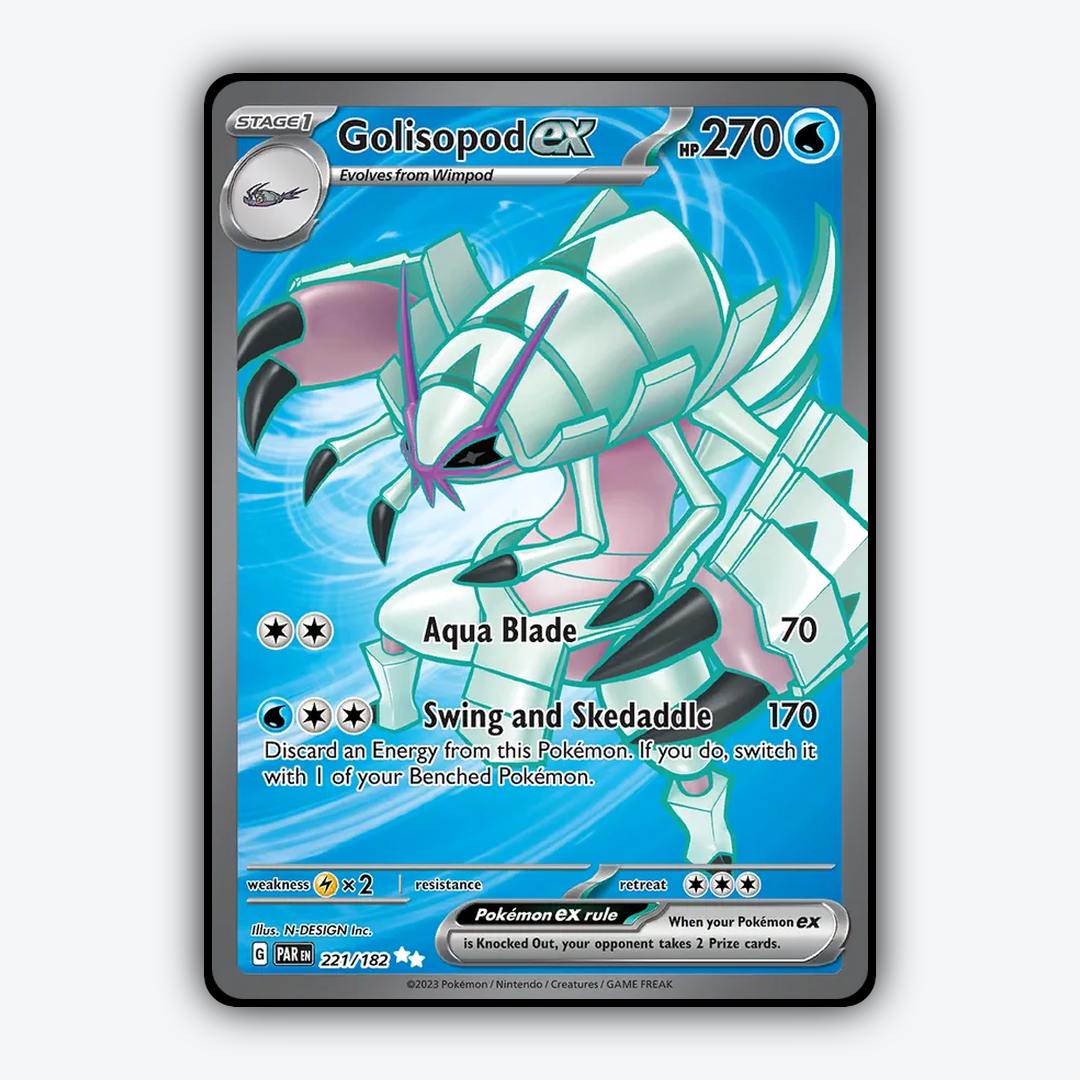Golisopod ex #221 - Paradox Rift Set - Card Rug