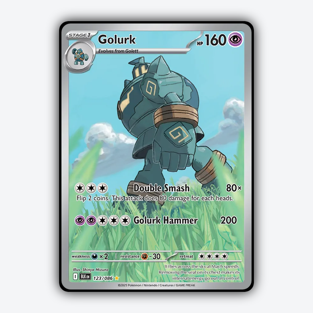 Golurk #123 - Black Bolt Set - Card Rug