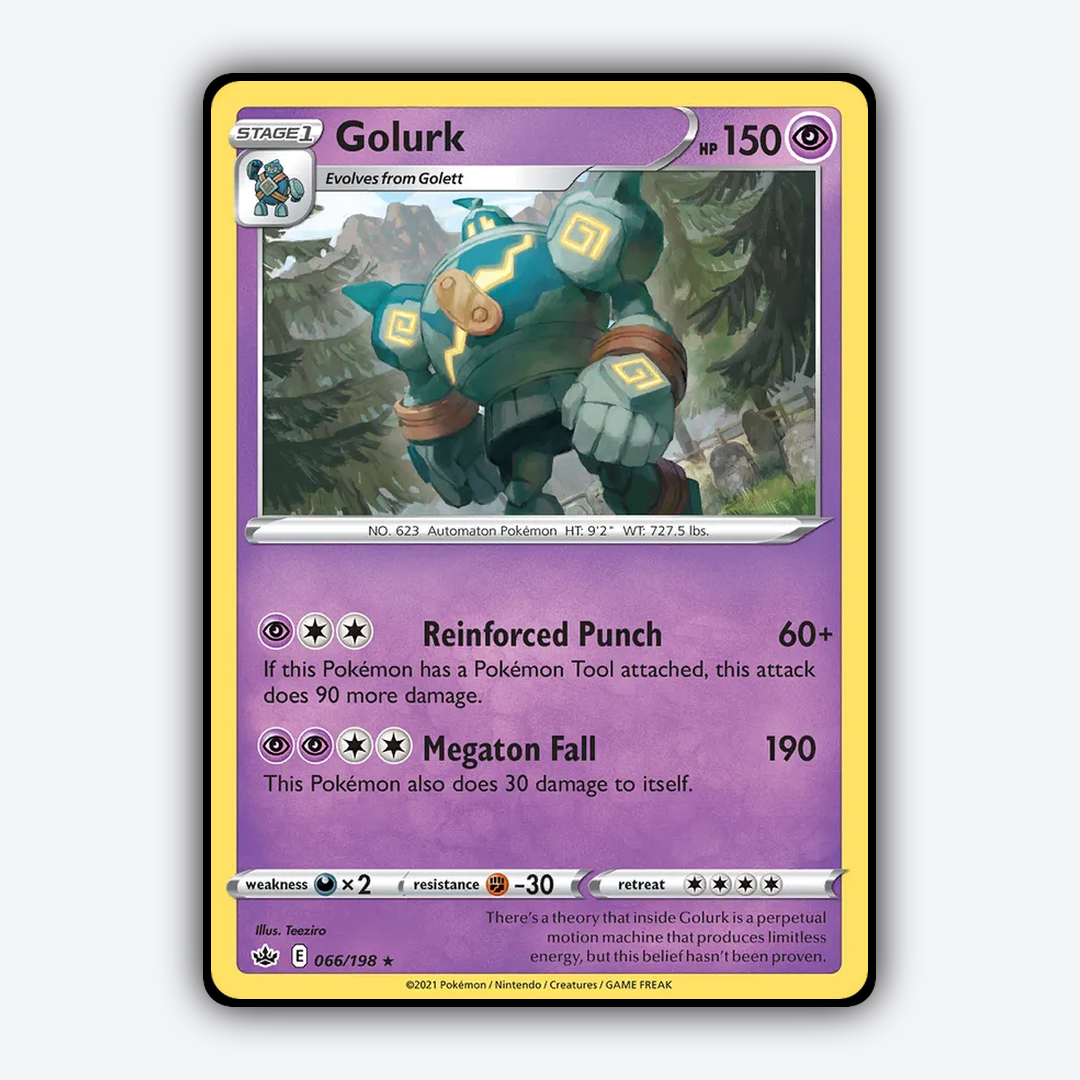 Golurk 066/198 - Chilling Reign Set - Card Rug