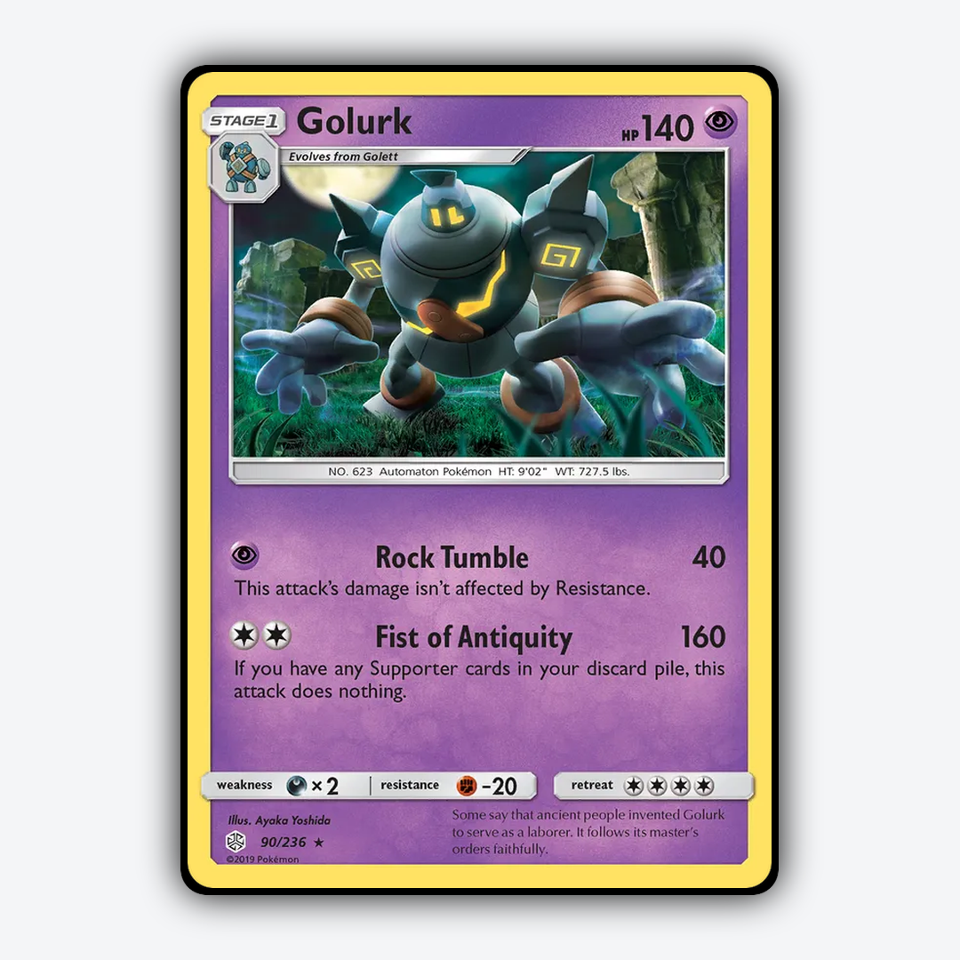 Golurk 090/236 - Cosmic Eclipse Set - Card Rug