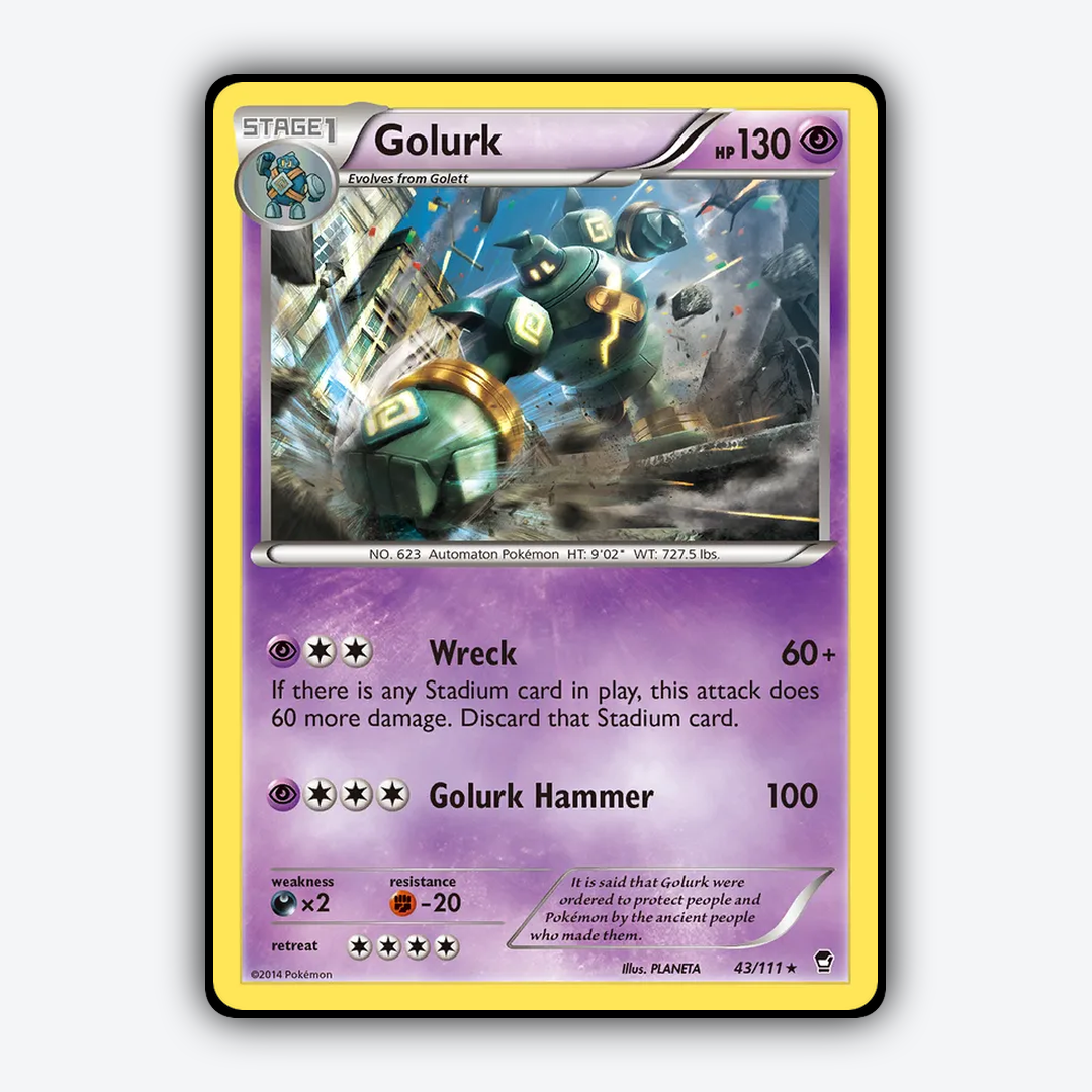 Golurk 043/111 - Furious Fists Set - Card Rug