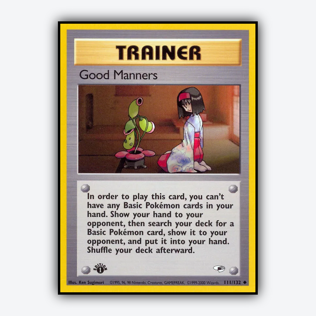 Good Manners 111/132 - Gym Heroes Set - Card Rug