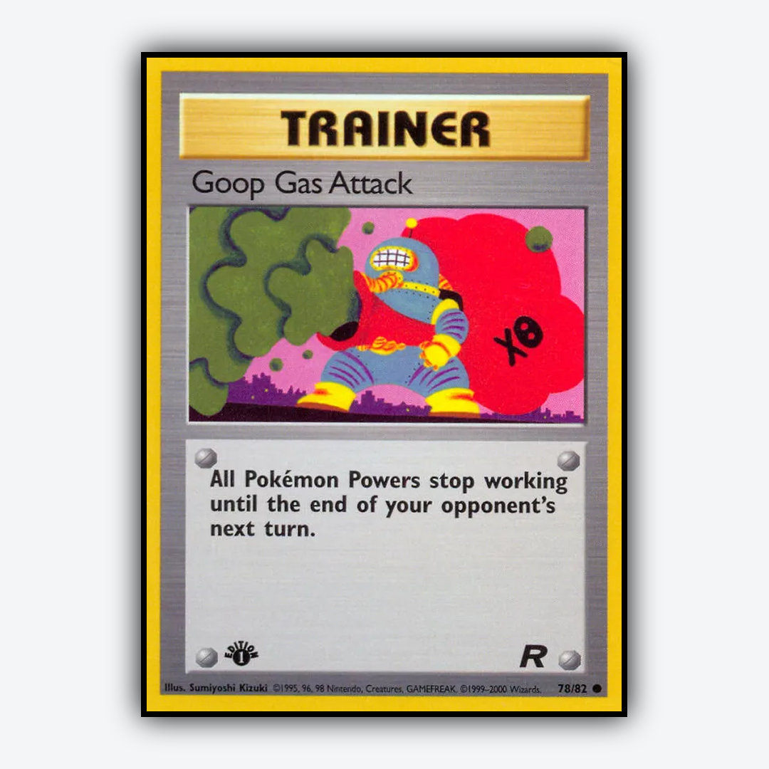 Goop Gas Attack 078/82 - Team Rocket Set - Card Rug