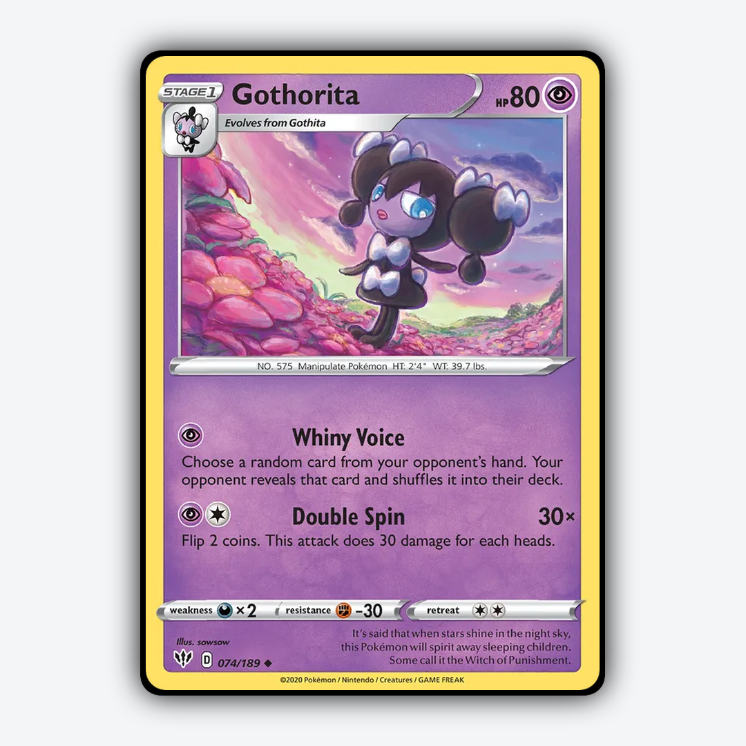 Gothorita 074/189 - Darkness Ablaze Set - Card Rug