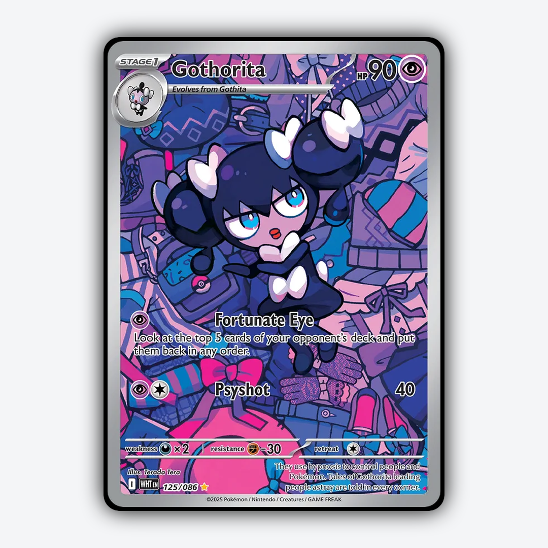 Gothorita #125 - White Flare Set - Card Rug