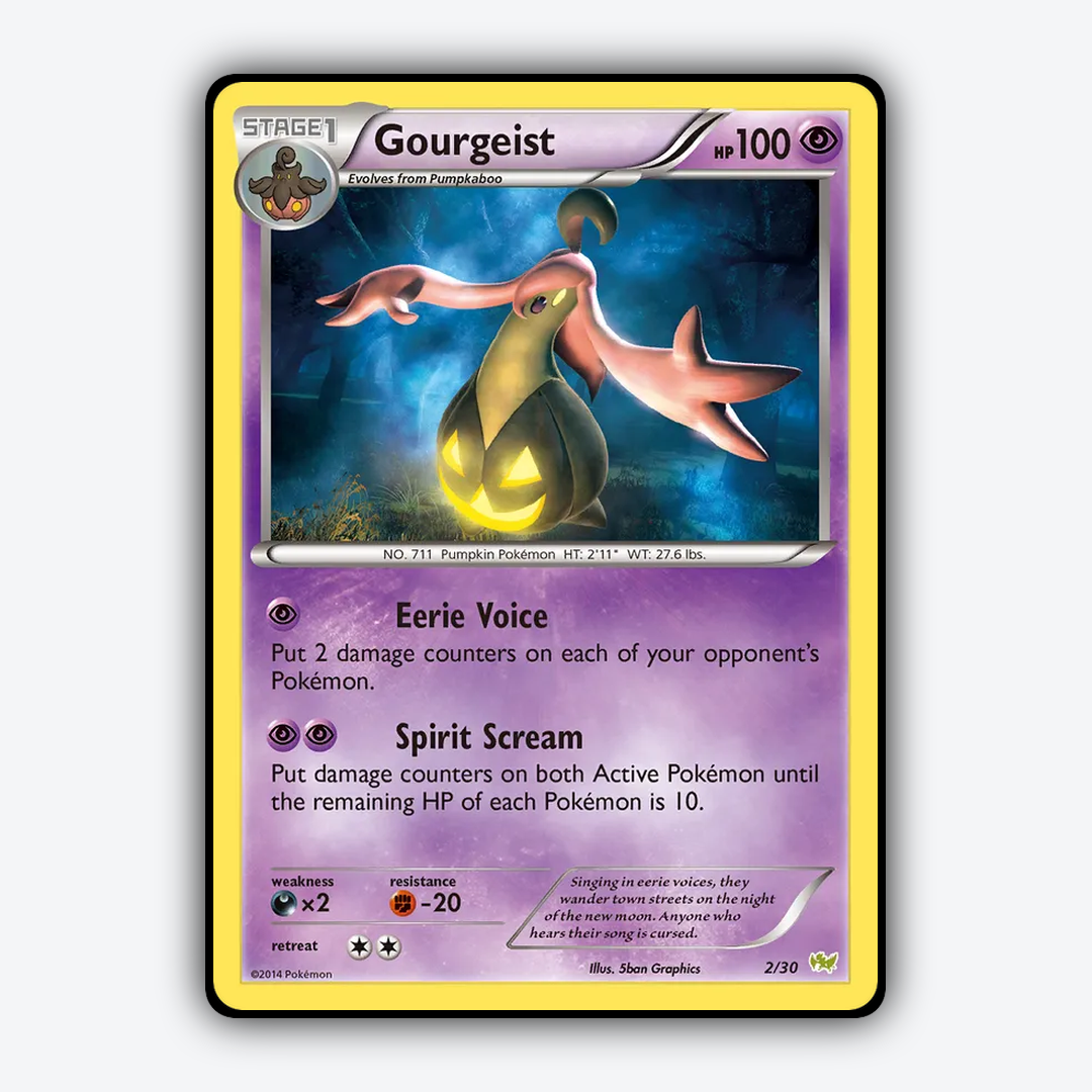 Gourgeist 002/30 - XY Trainer Kit Noivern Set - Card Rug