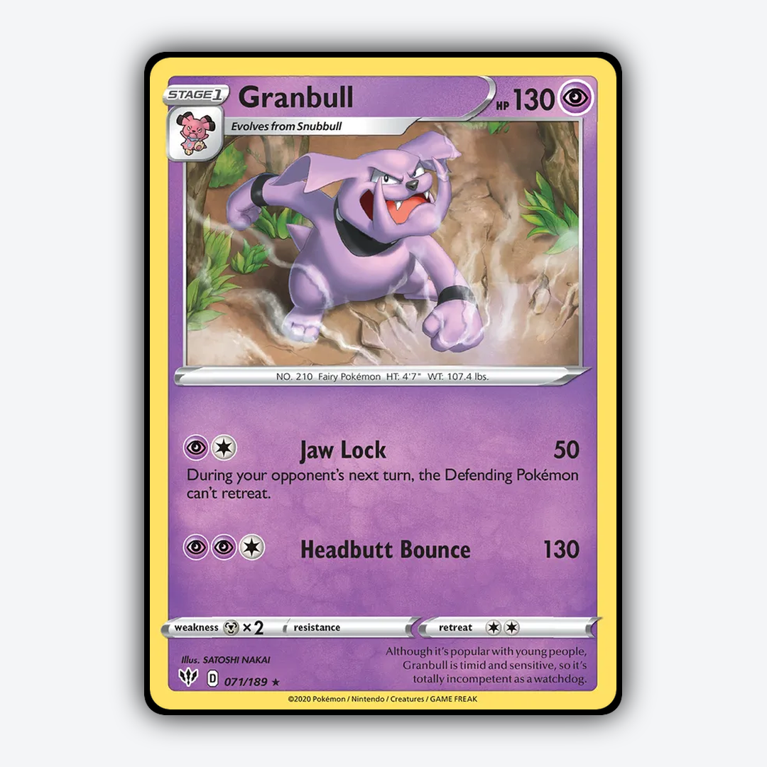 Granbull 071/189 - Darkness Ablaze Set - Card Rug