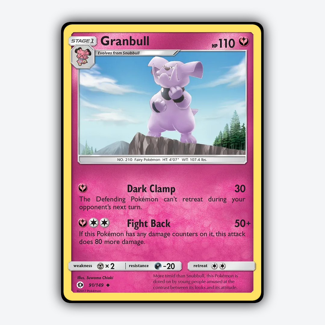 Granbull 091/149 - Sun & Moon Set - Card Rug