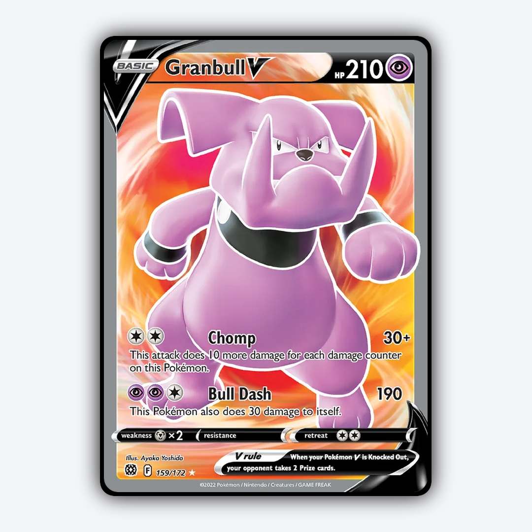 Granbull V 159/172 - Brilliant Stars Set - Card Rug
