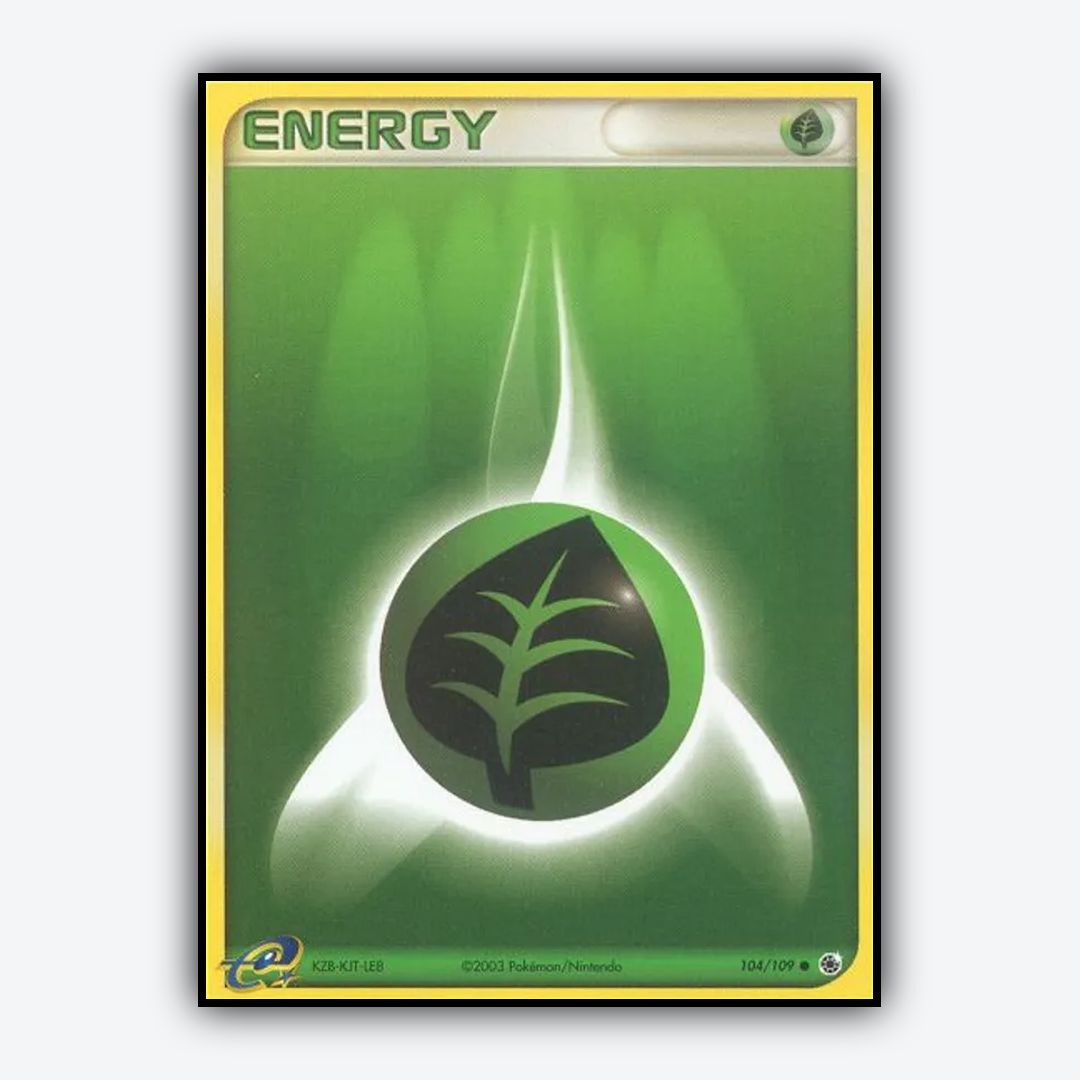 Grass Energy 104/109 - Ruby & Sapphire Set - Card Rug