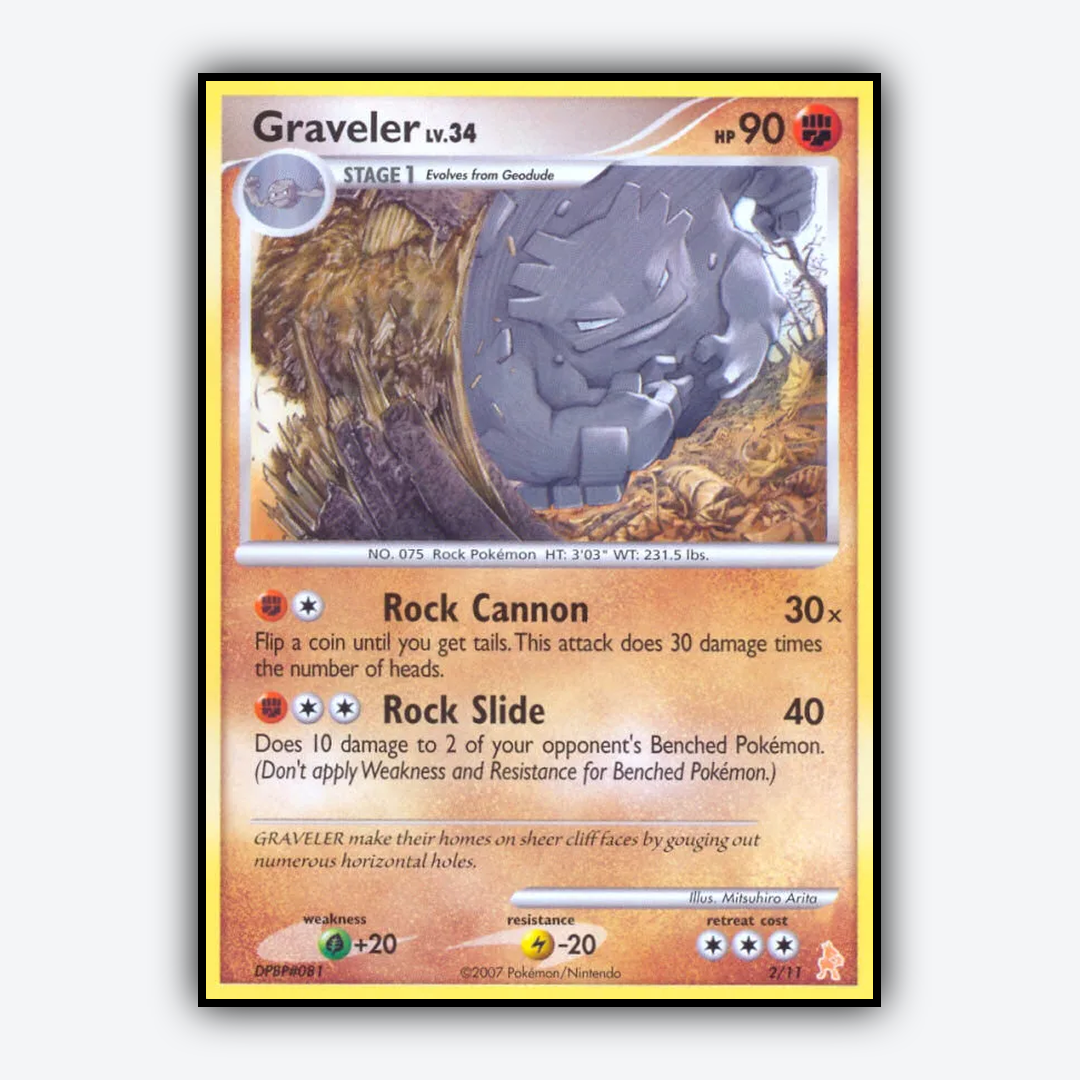 Graveler 002/11 - DP Trainer Kit Lucario Set - Card Rug