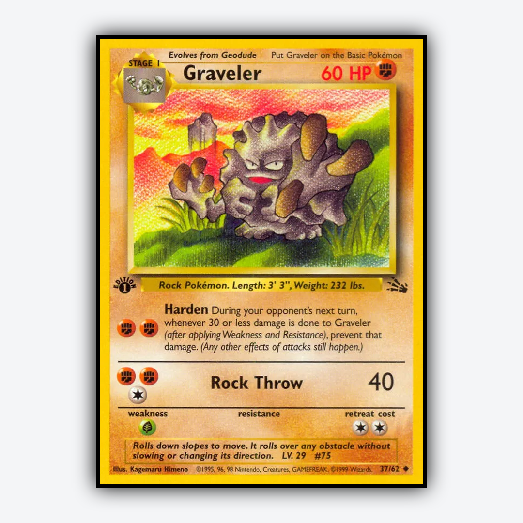 Graveler 037/62 - Fossil Set - Card Rug