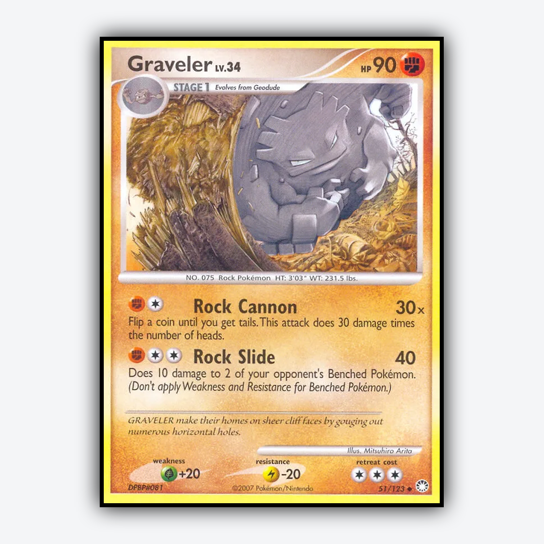 Graveler 051/123 - Mysterious Treasures Set - Card Rug