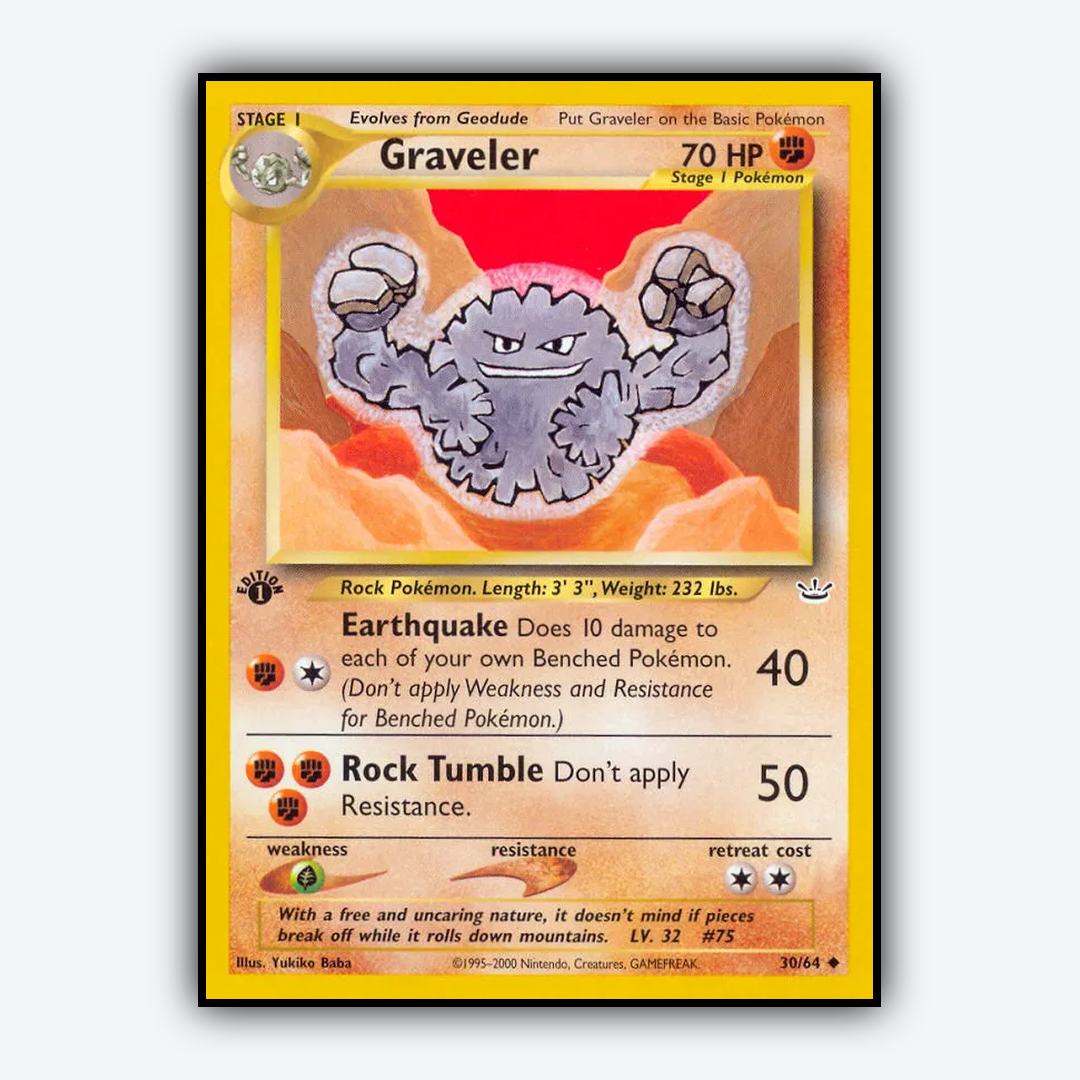 Graveler 030/64 - Neo Revelation Set - Card Rug
