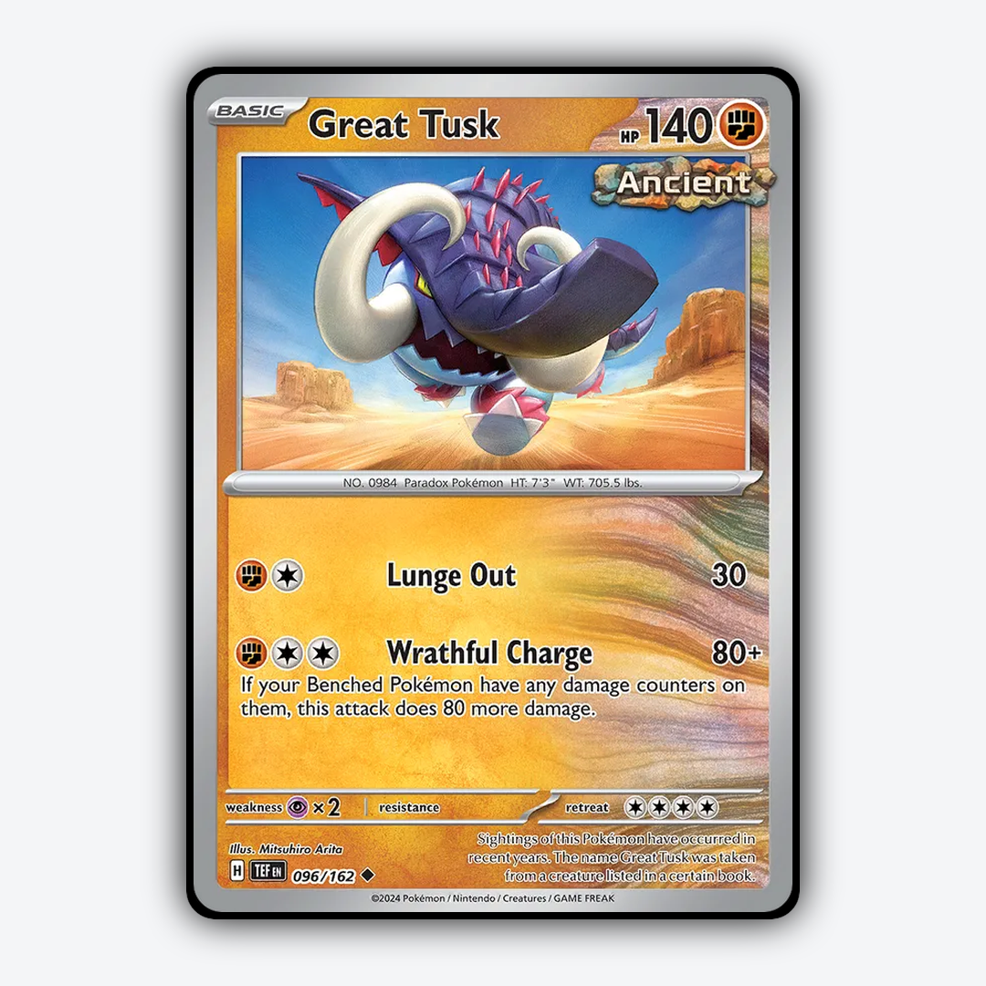 Great Tusk 096/162 - Temporal Forces Set - Card Rug