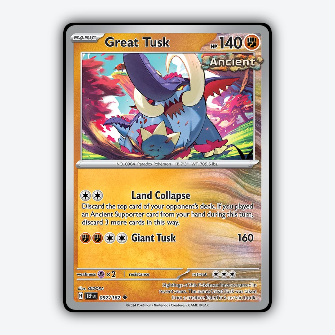 Great Tusk 097/162 - Temporal Forces Set - Card Rug