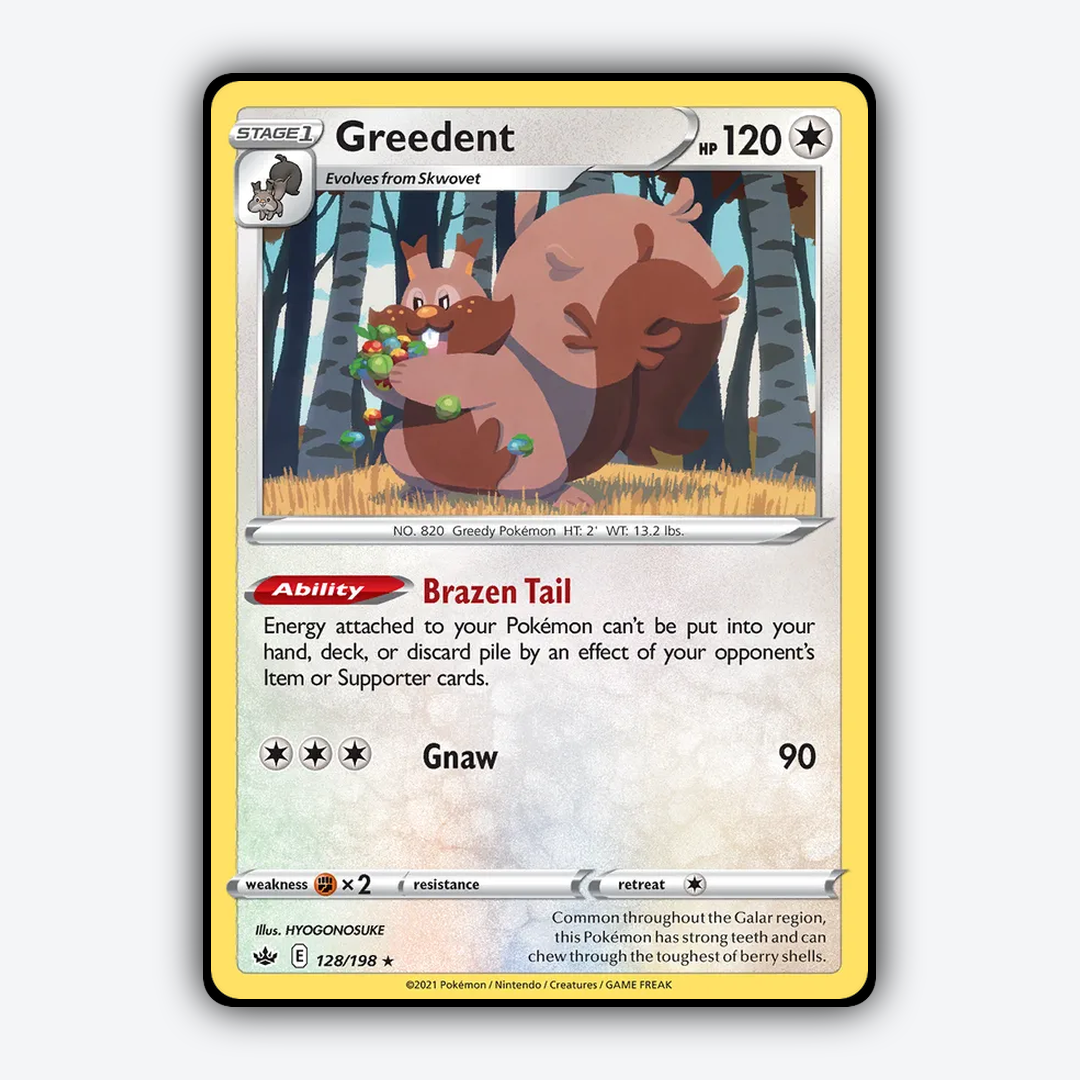 Greedent 128/198 - Chilling Reign Set - Card Rug